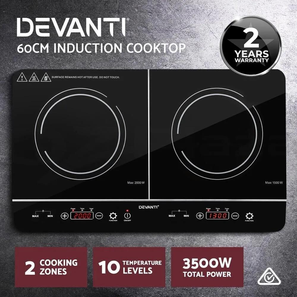 Electric Induction Cooktop 60cm Portable Ceramic Cook Top Kitchen