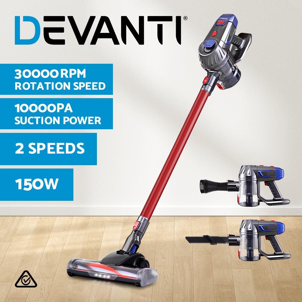 Devanti Stick Vacuum Cleaner Handstick Vac Bagless Handheld Cordless