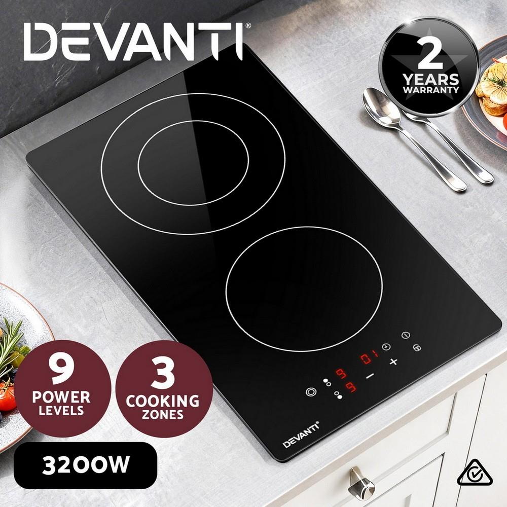 Devanti Ceramic Cooktop 30cm Electric Kitchen Cooker Cook Top Hob