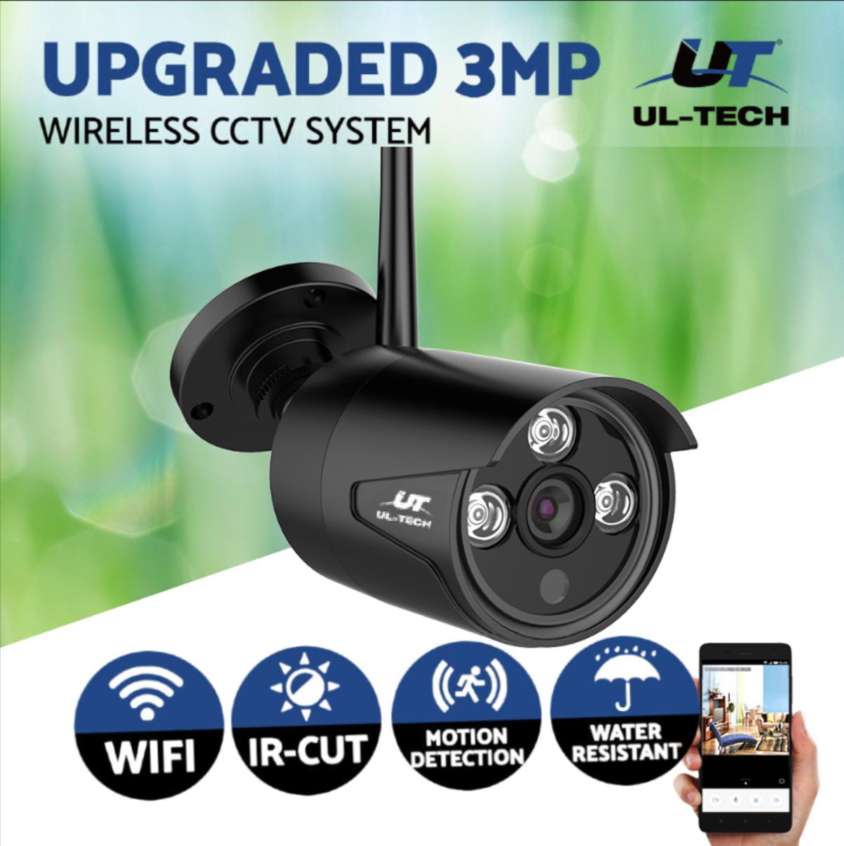 Ul-tech Wireless Cctv 3mp Camera Bullet