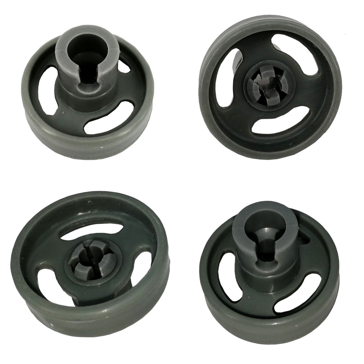 4x Dishwasher Lower Basket Wheel Bottom Roller & Axle For Midea