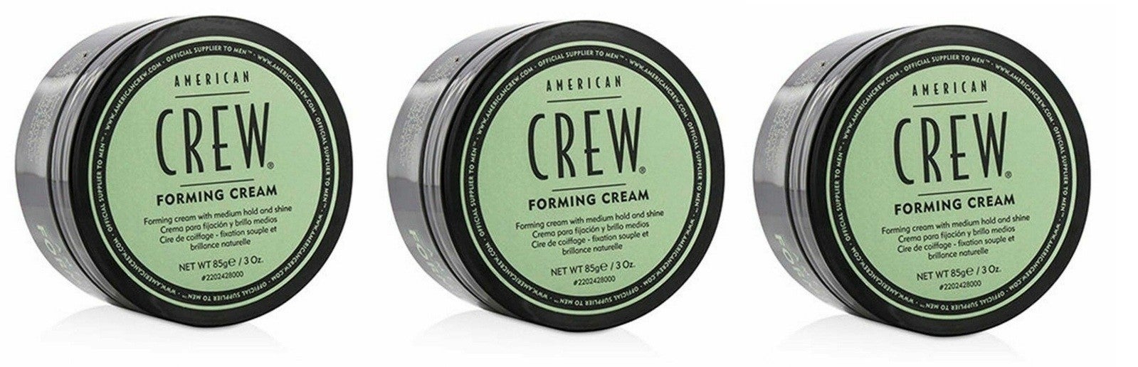 American Crew Forming Cream 3 X 85g Tubs