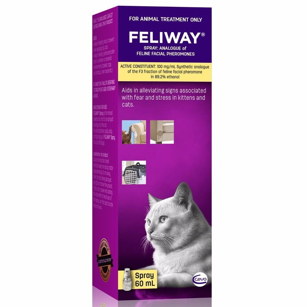 Feliway Calming Diffuser Travel Spray For Kittens & Cats 60ml