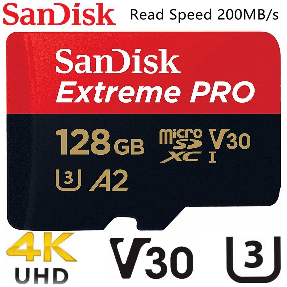 Sandisk Extreme Pro Micro Sd 64gb 128gb 256gb 400gb 512gb 1tb Memory