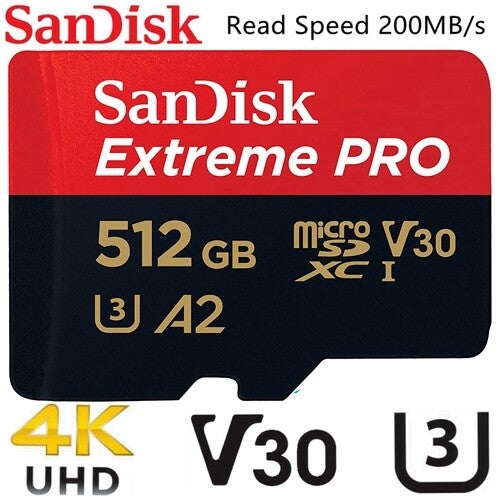 Sandisk Extreme Pro Micro Sd 64gb 128gb 256gb 400gb 512gb 1tb Memory