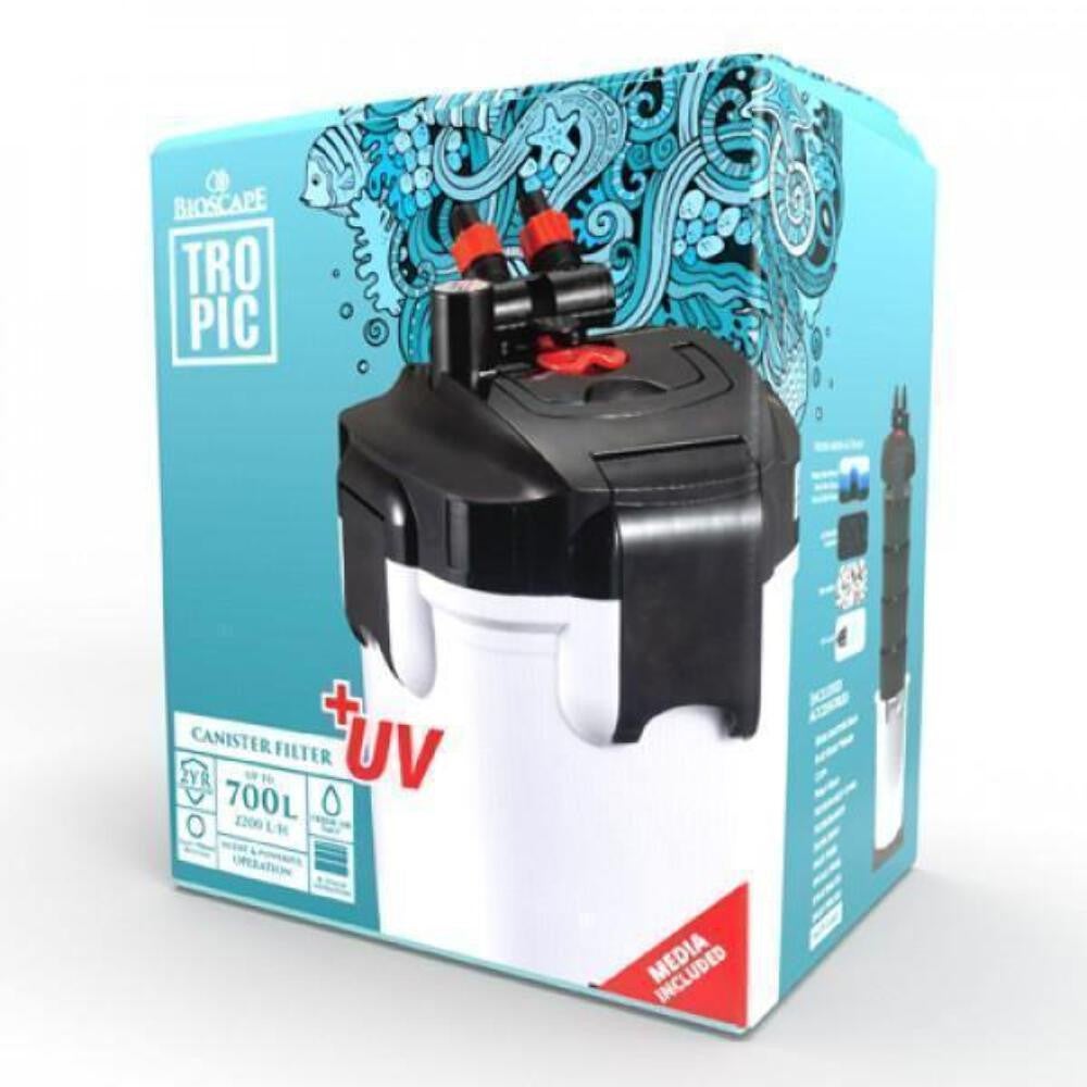 Bioscape Tropic Canister Filter 2200lph Uv Aquarium Fish Tank