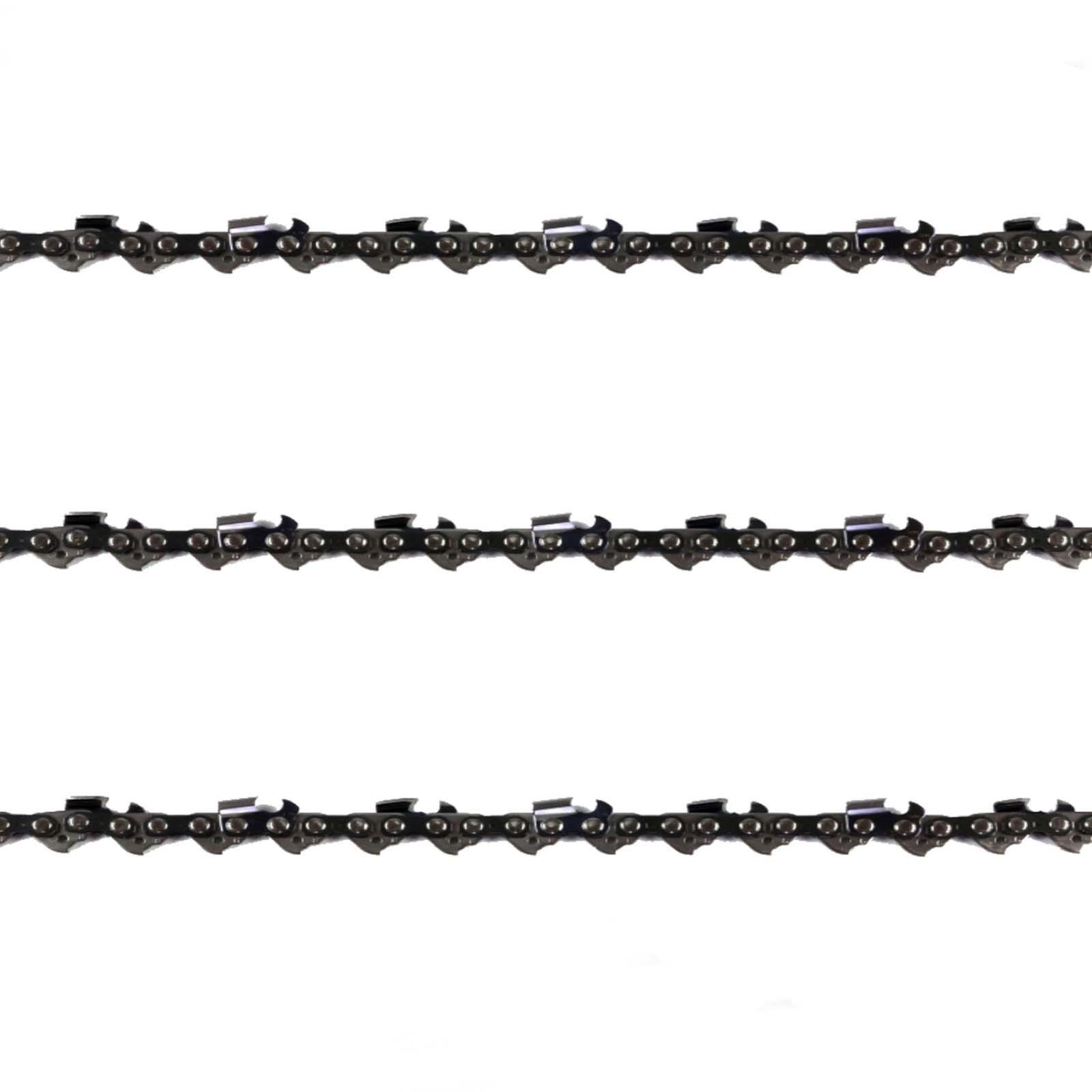 3x Chainsaw Semi Chisel Chain 3/8lp 043 39dl For Makita 10" Bar