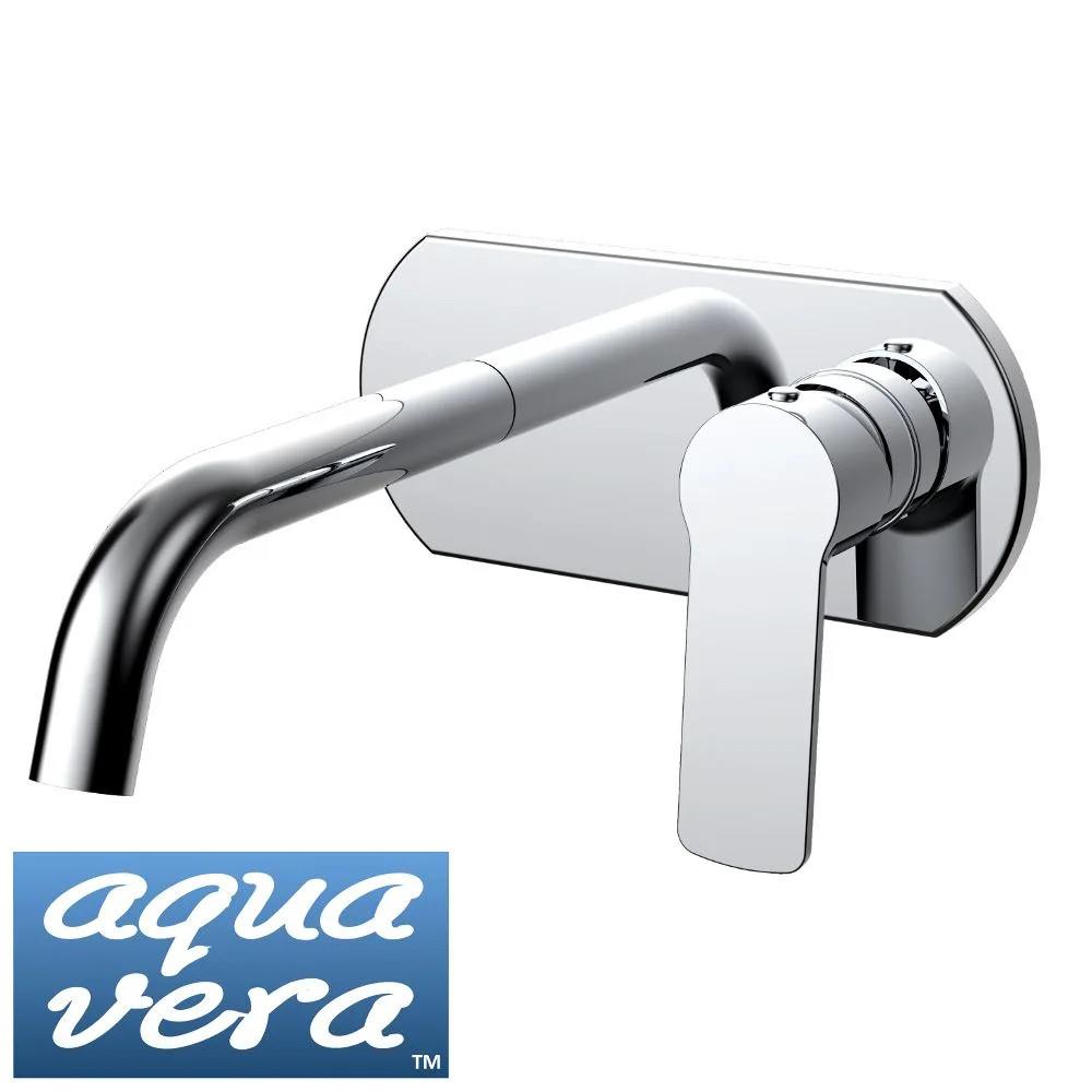 Fleur Bathroom Mixer Tap And Spout - Wall Mounted - Single Lever -
