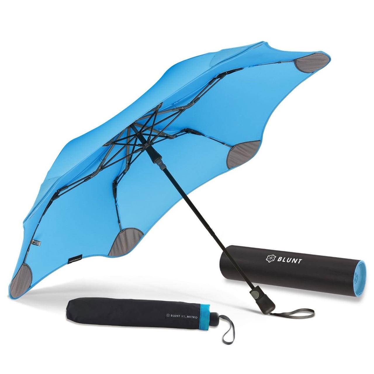 Collapsible Auto-open Pocket Umbrella Blunt Xs_metro Blue