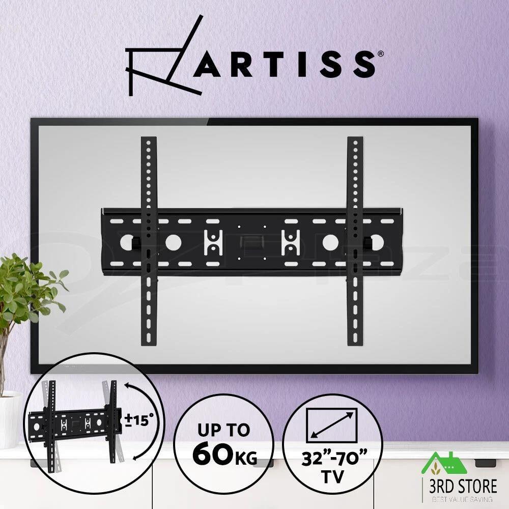 Tv Wall Mount Bracket Tilt Slim Led Lcd 32 42 50 55 60 65 70 Inch
