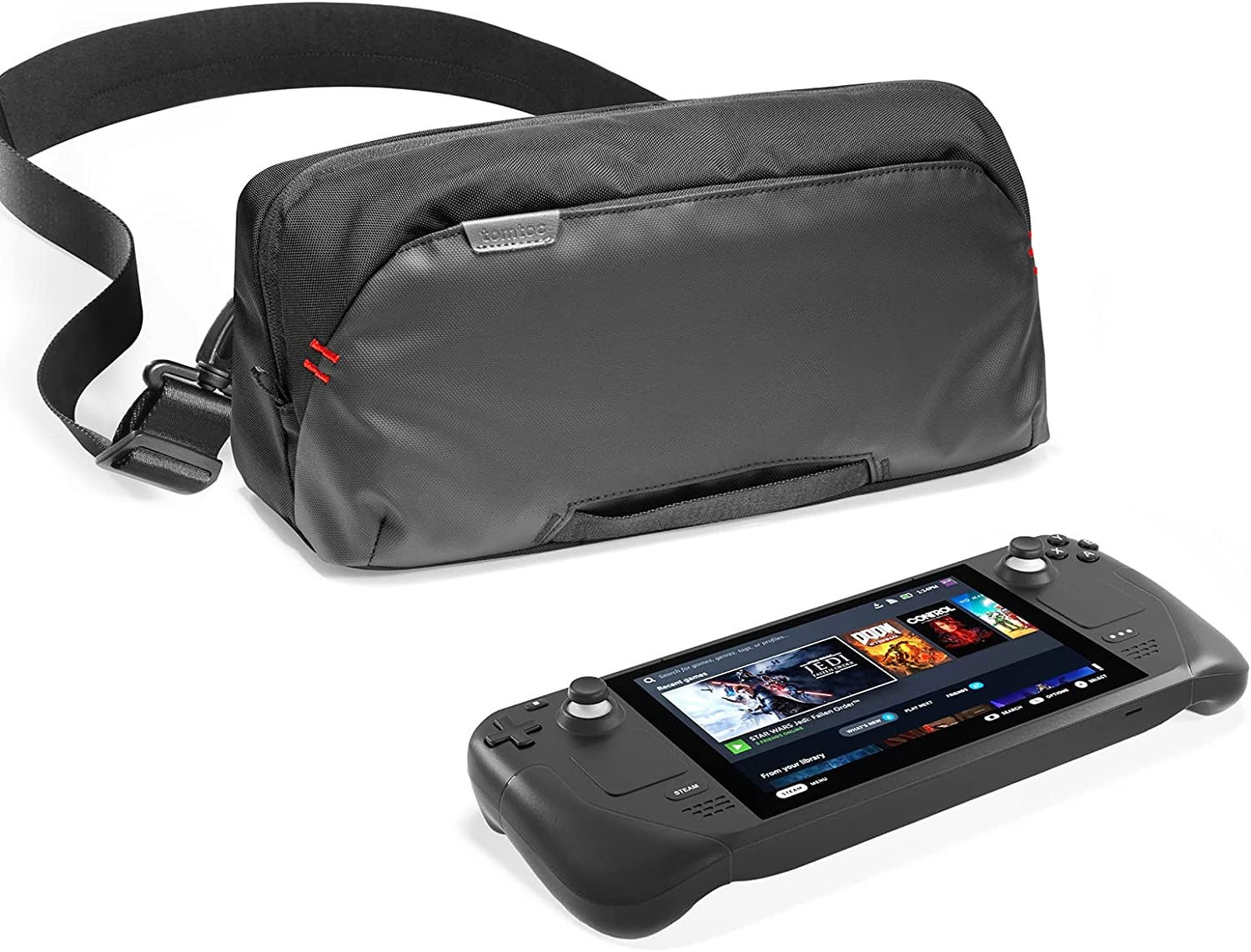 Tomtoc Carrying Case For Rog Ally/steam Deck Console & Accessories,