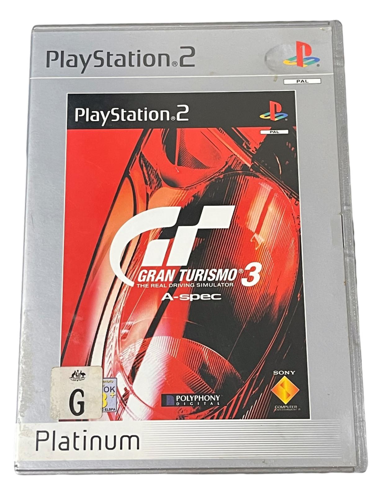 Gran Turismo 3 A-spec Ps2 (platinum) Pal No Manual