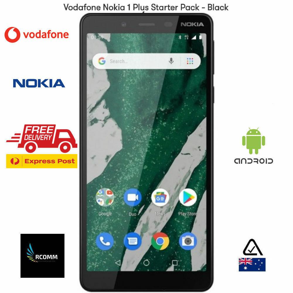 Vodafone Nokia 1 Plus Andriod 9.1(5.45", 8gb,8 Mp) Black Sealed Aus