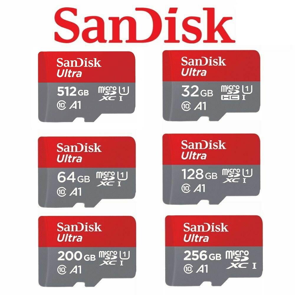 Sandisk Ultra Micro Sd Card 32gb 64gb 128gb 256gb 512gb 1tb A1 U1