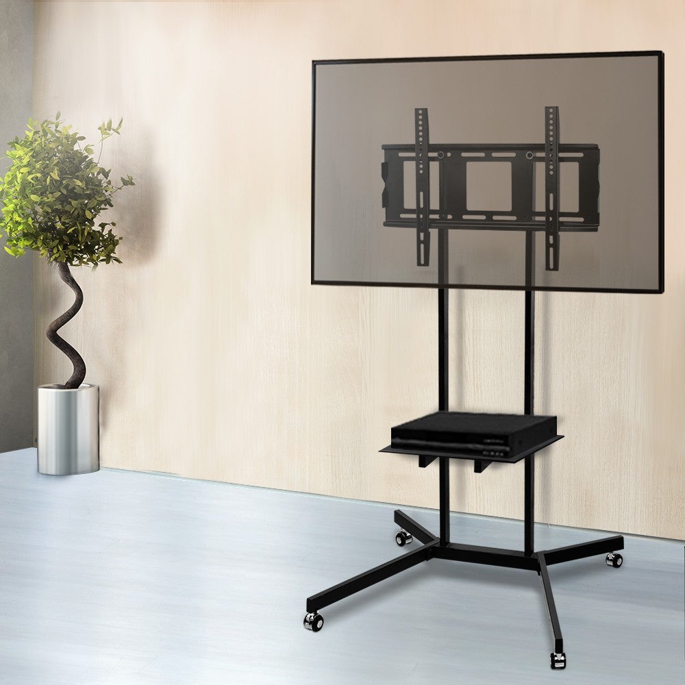 Artiss Tv Stand Mount Bracket 32 To 65 Inch Mobile Trolley Wheels
