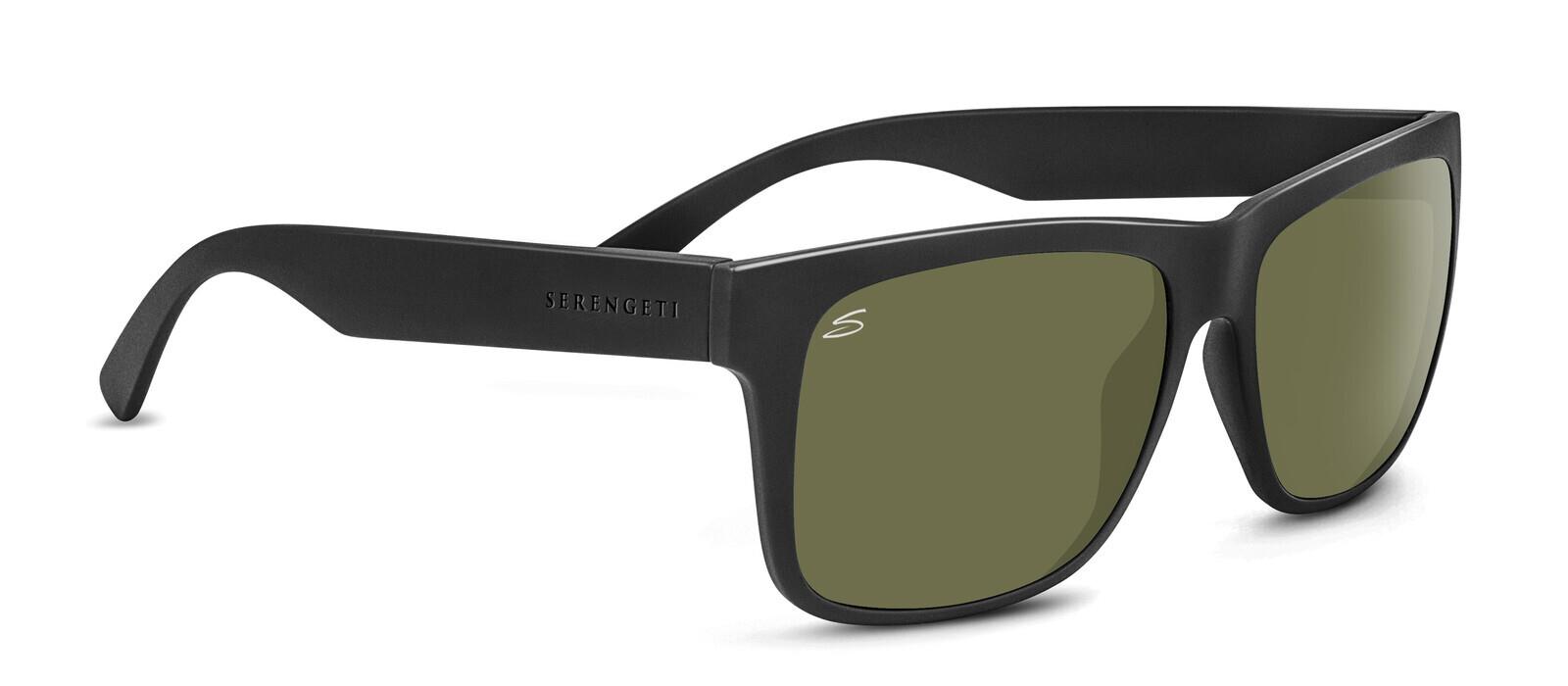 Serengeti Positano 8370 Satin Black / 555 Polarised Lenses