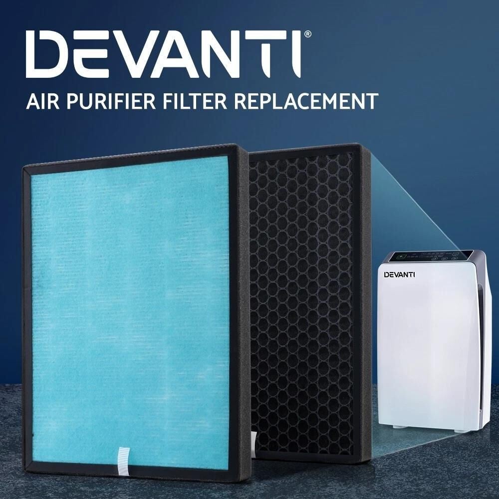 Devanti Replacement Filter Air Purifier Hepa Filters Carbon 4 Layers