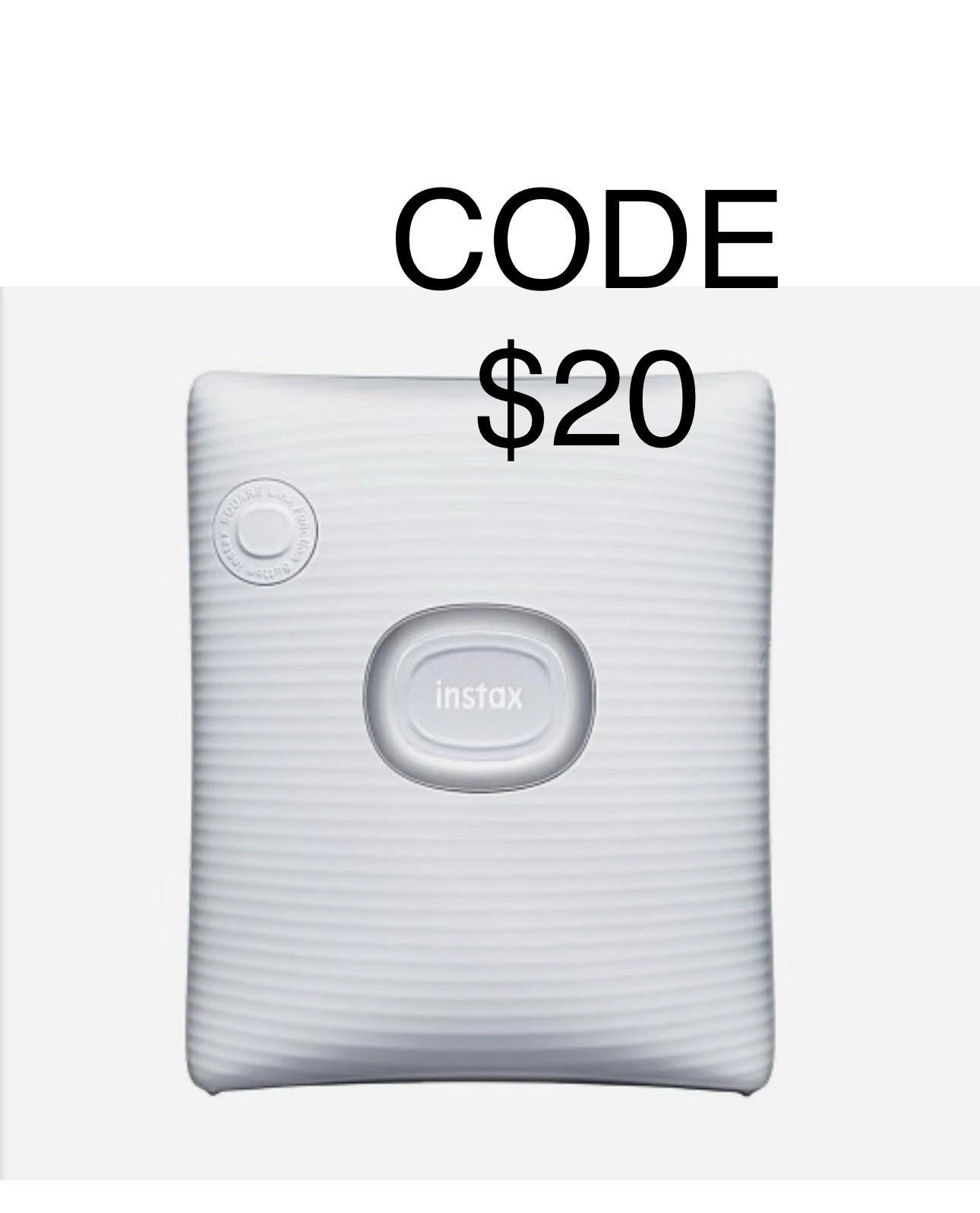 Fujifilm Instax Square Link Smartphone Printer -ash White Sealed