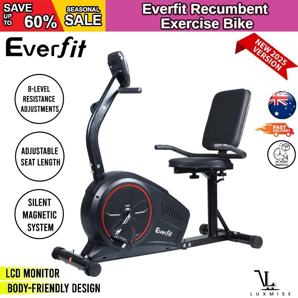 Everfit Magnetic Recumbent Exercise Bike Fitness Trainer Home Gym