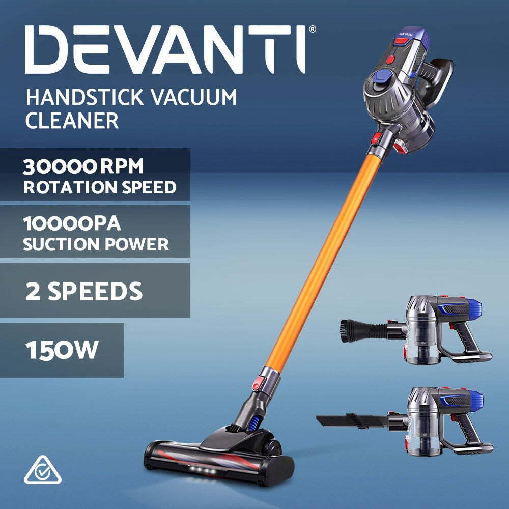 Devanti Handheld Vacuum Cleaner Cordless Stick Handstick Car Vac