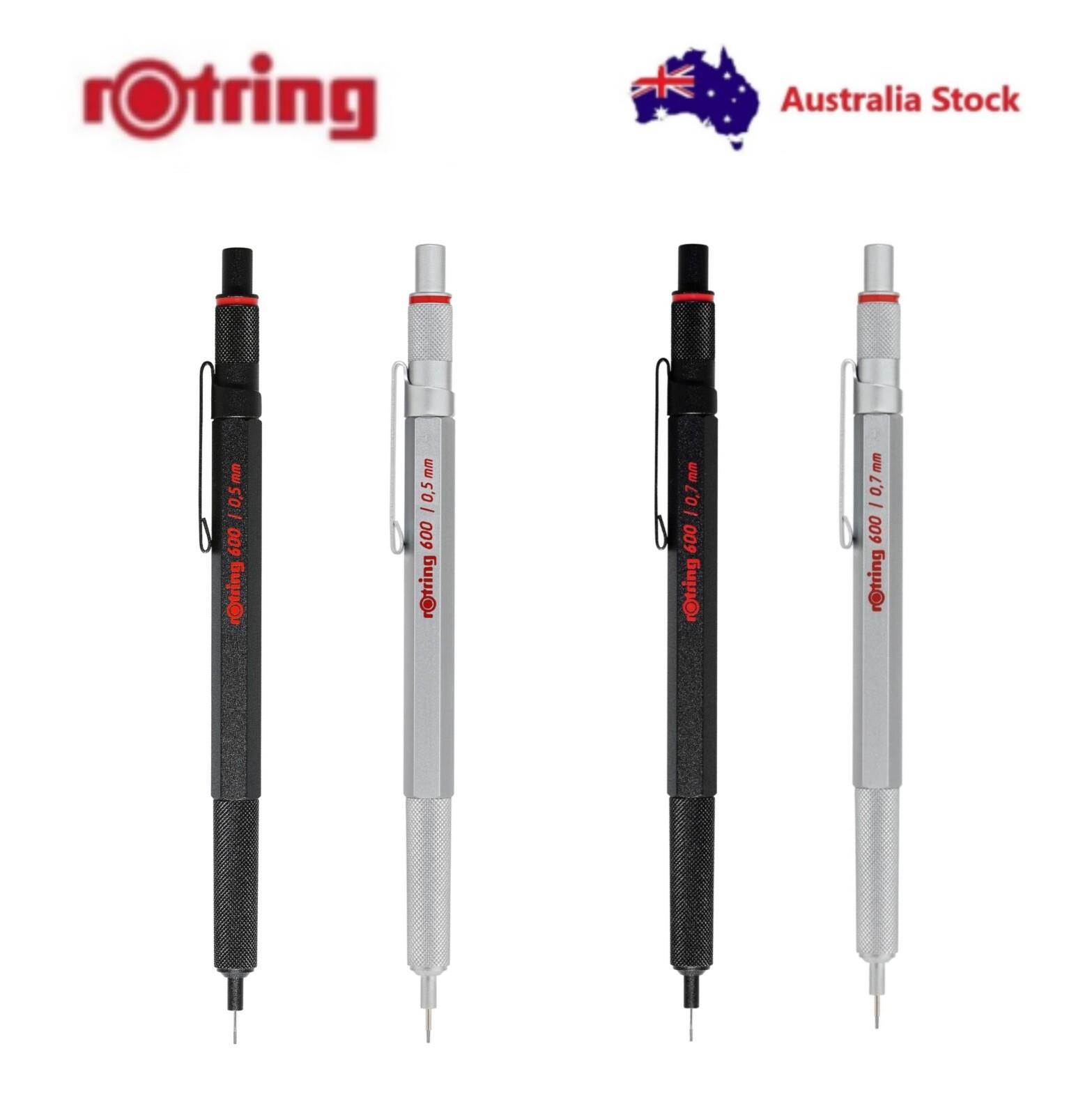 Rotring 600 Drafting Mechanical Pencil - Black / Silver Body - 0.5mm /