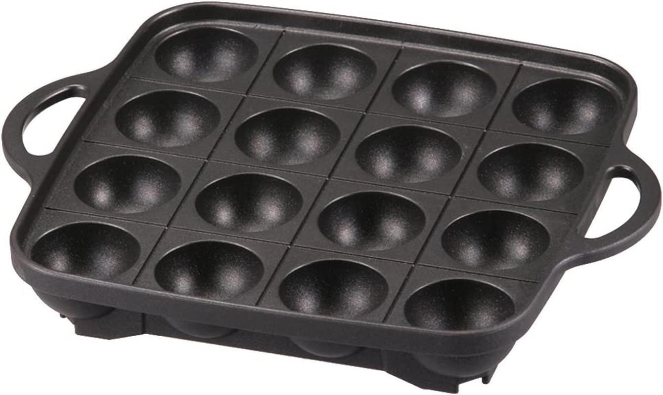 Iwatani Takoyaki Grill Pan Cb-p-taf, Medium, Black Material