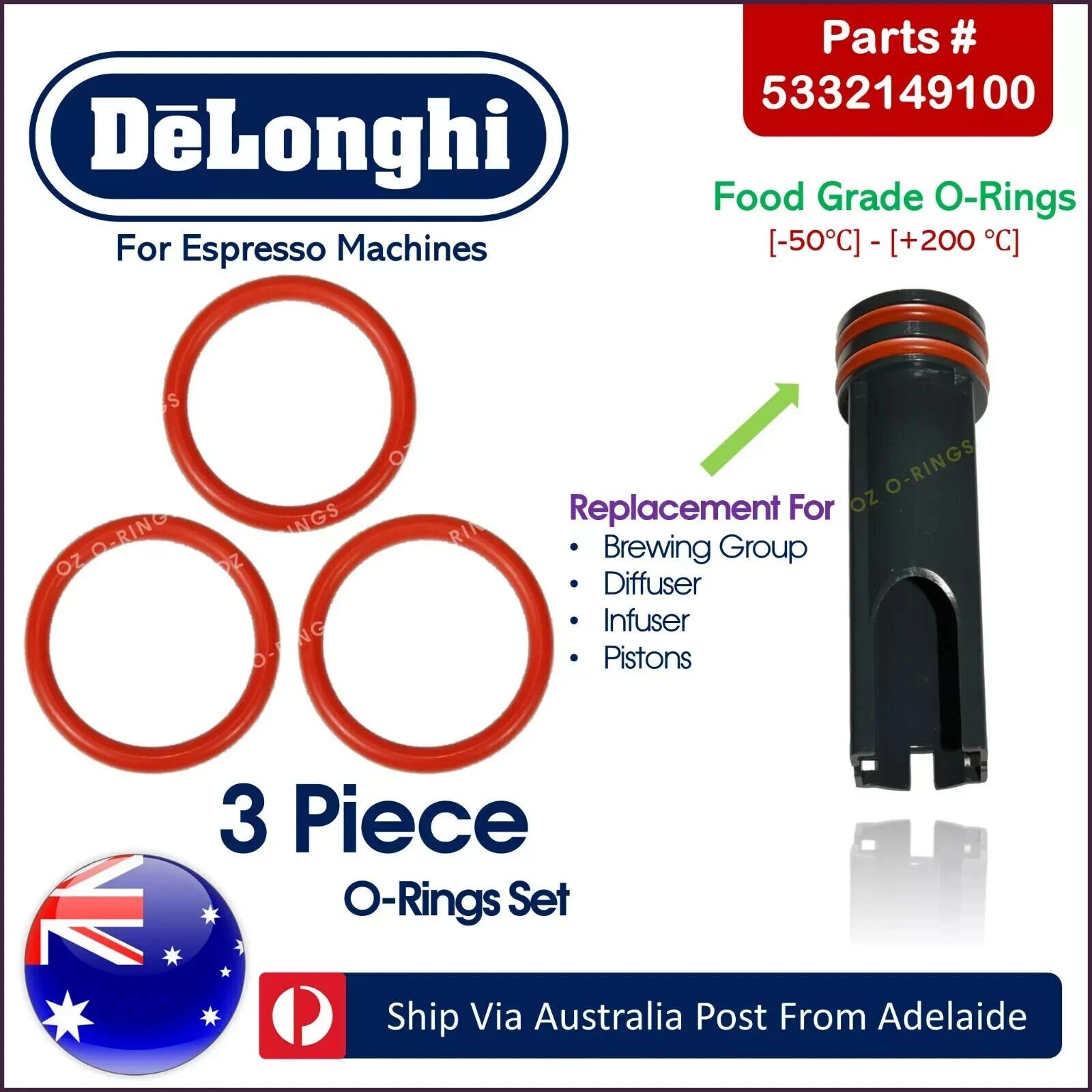 Delonghi Automatic Coffee Machine Infuser And Group Piston Oring Set