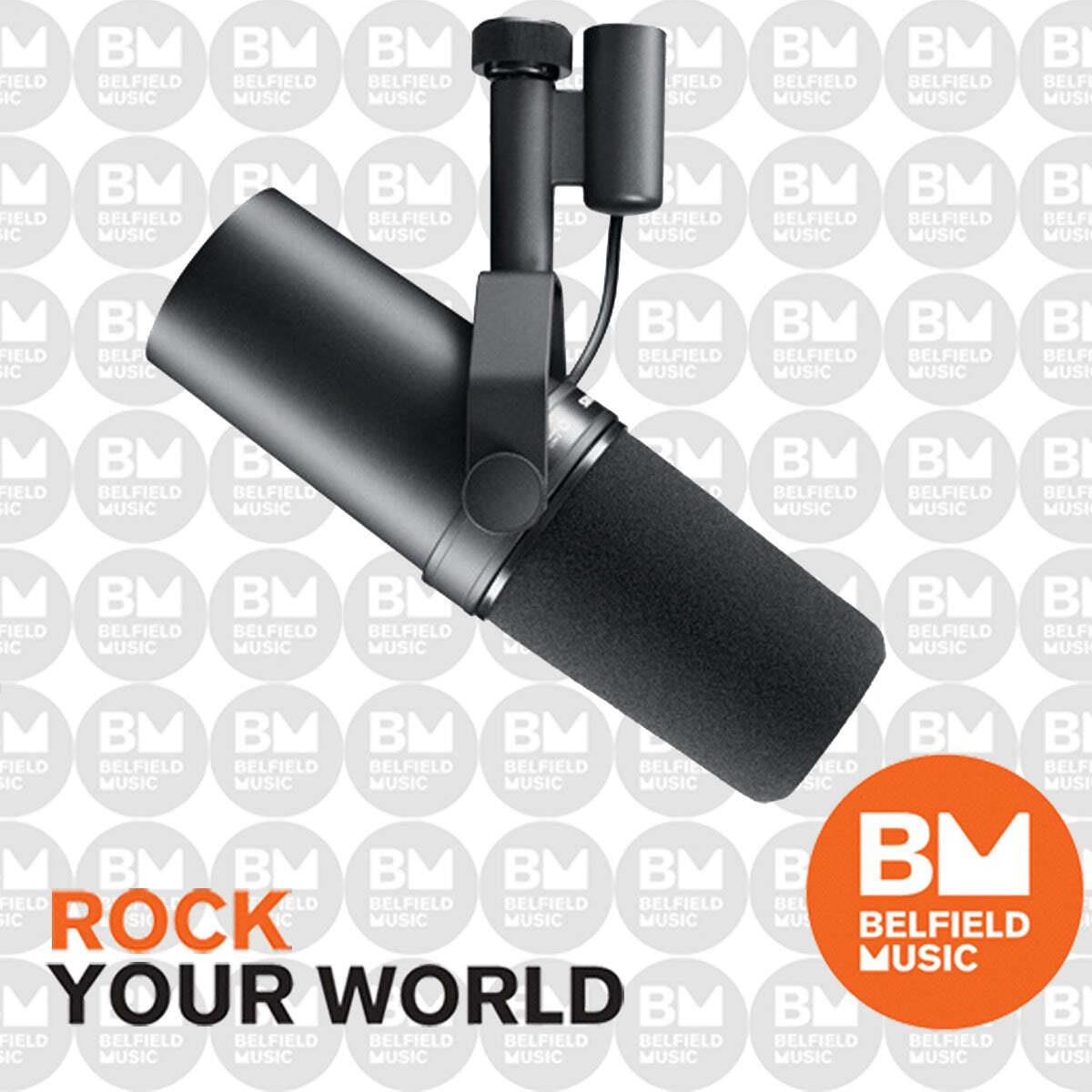 Shure Sm7b Microphone Dynamic Broadcast Mic Voice Over W/ Switchable