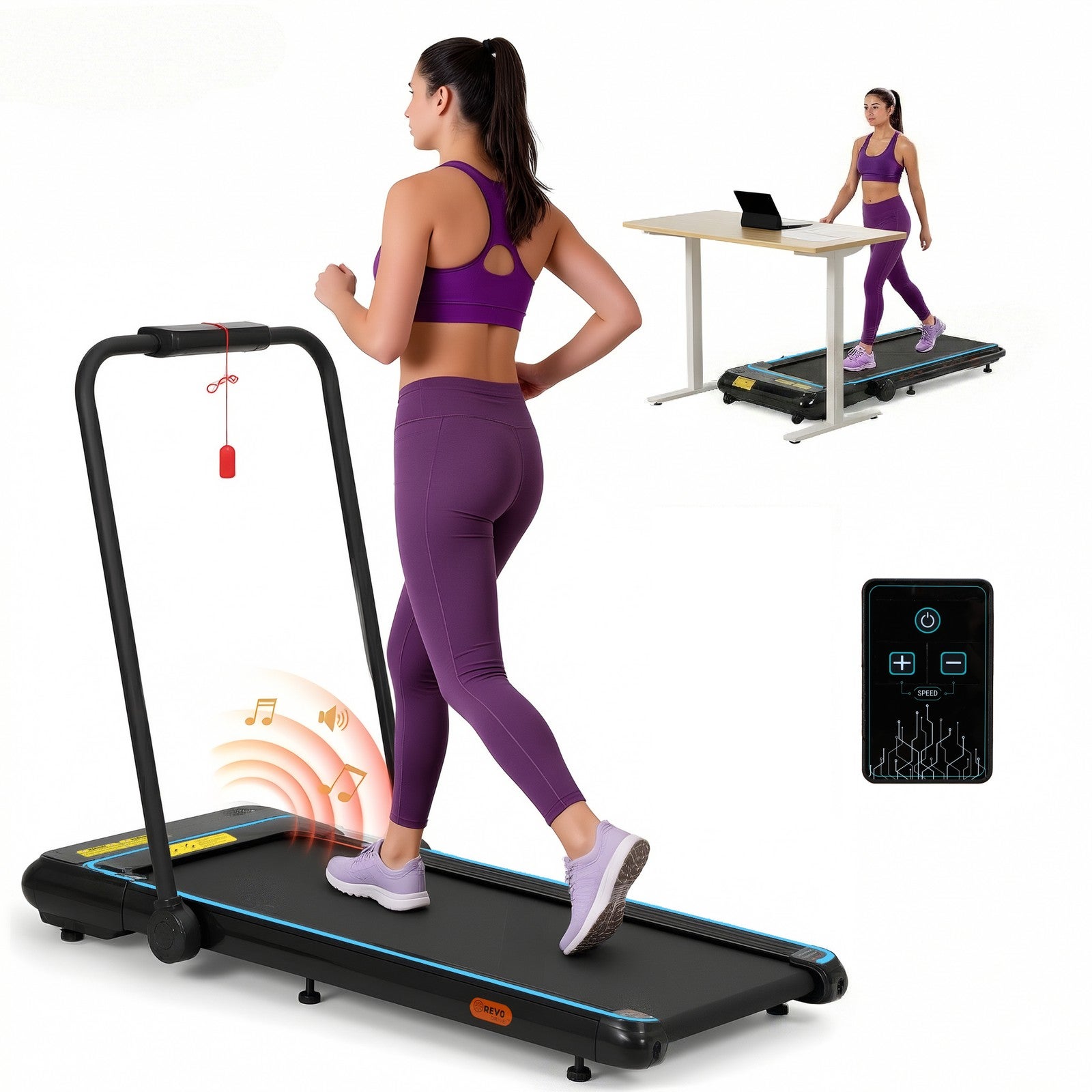 Everfit Treadmill Electric Walking Pad Under Desk Home Gym Fitness