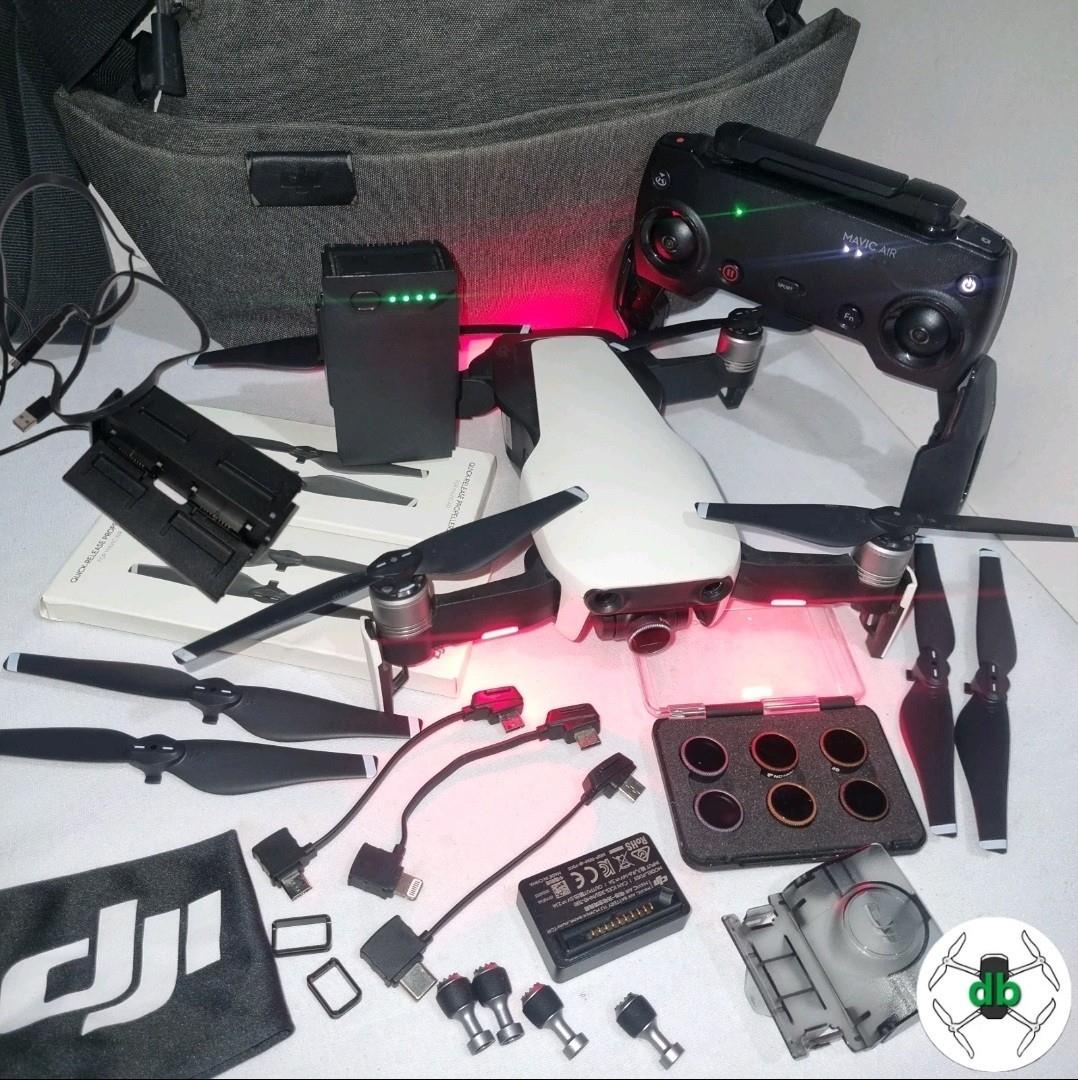 Dji Mavic Air + 1 Battery, 7 Nd Filters, 12 Propellers, 4 Joysticks,