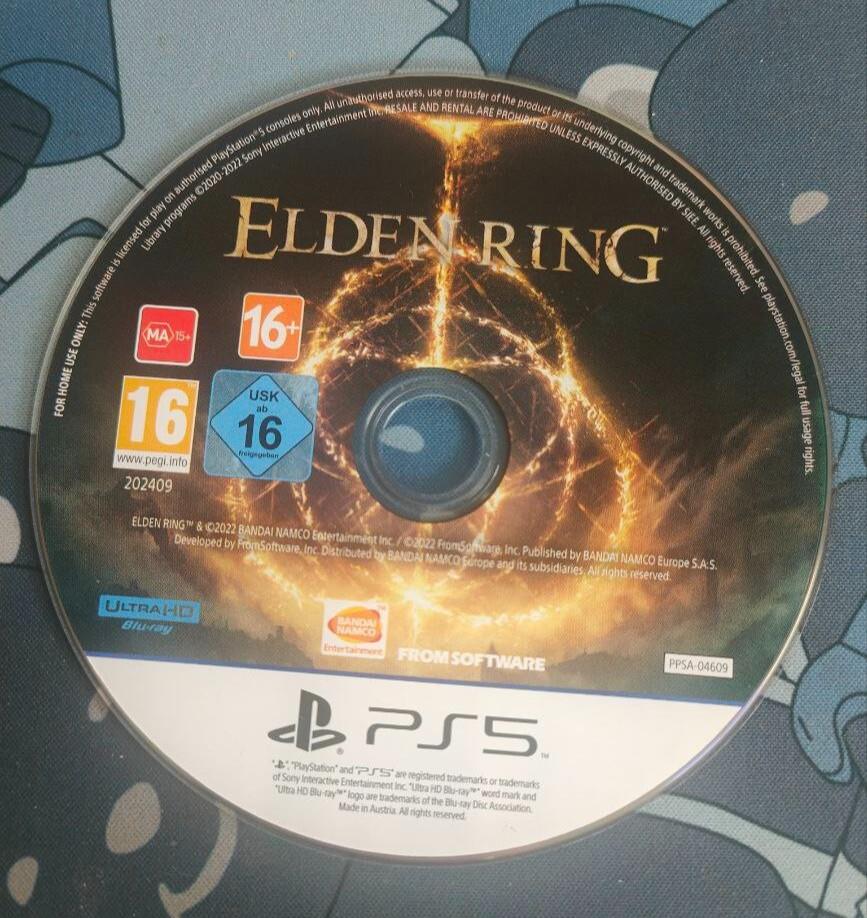 Elden Ring Ps5 Playstation5 Preowned Loose Disc