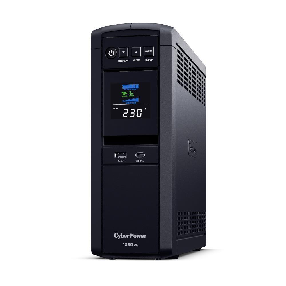Cyberpower Systems Pfc Sinewave Series 1350va / 810w Tower Ups (cp1350epfclcd)