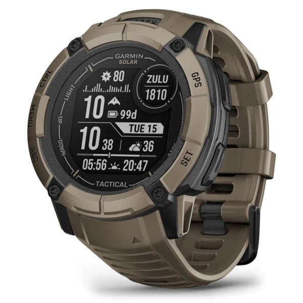Garmin Instinct 2x Solar Tactical Edition Watch - Coyote Tan