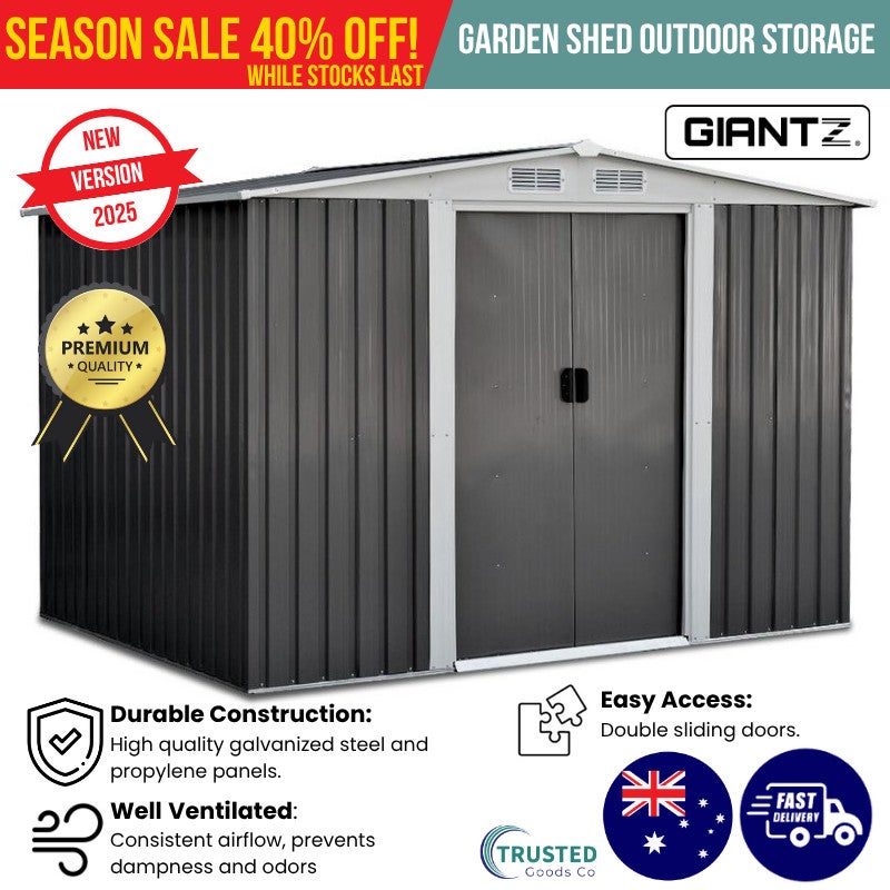 Giantz Garden Shed Sheds Outdoor Storage 2.58x2.07m Workshop Tools