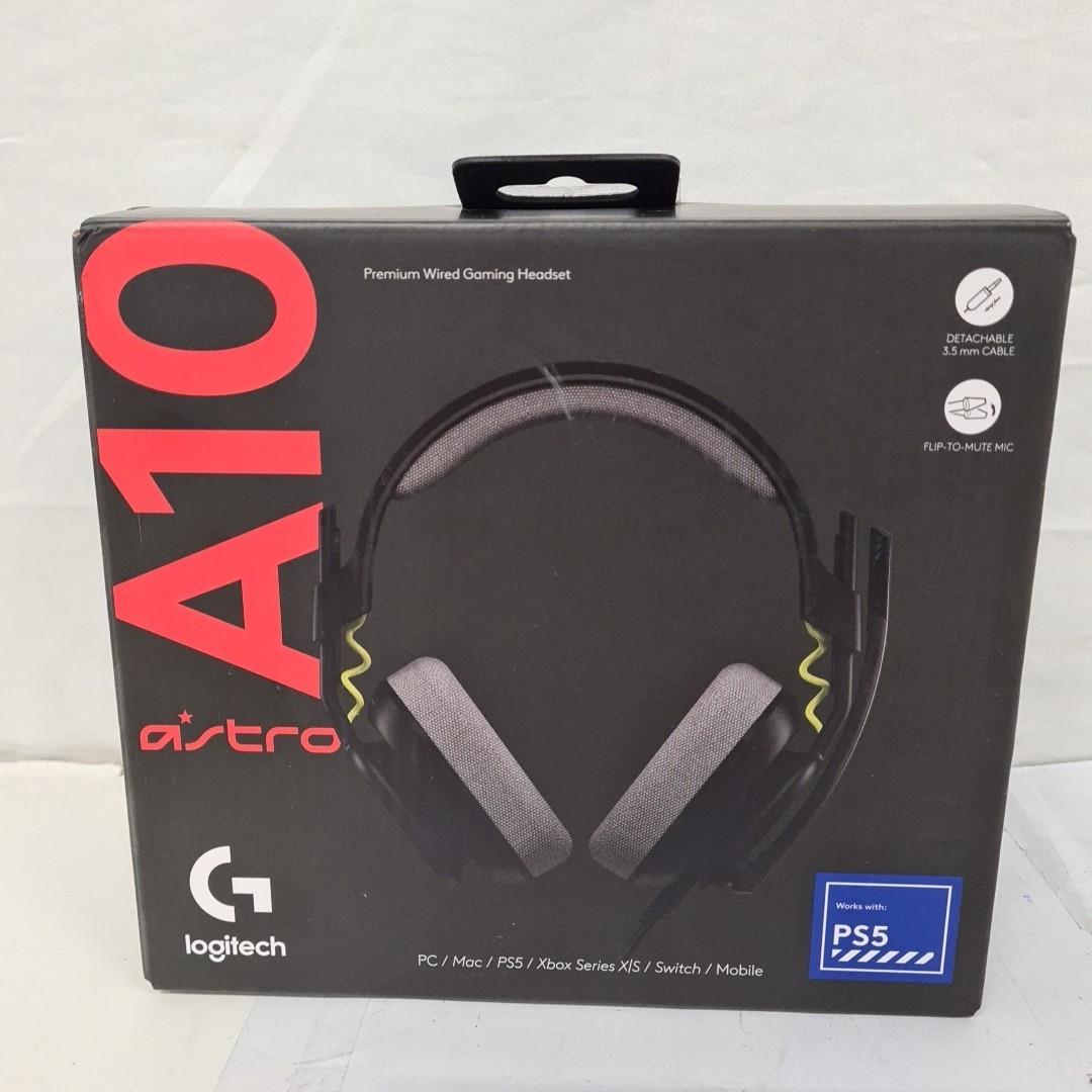 Broken Mic Logitech Astro Gaming A10 Gen 2 Wired Headset Black