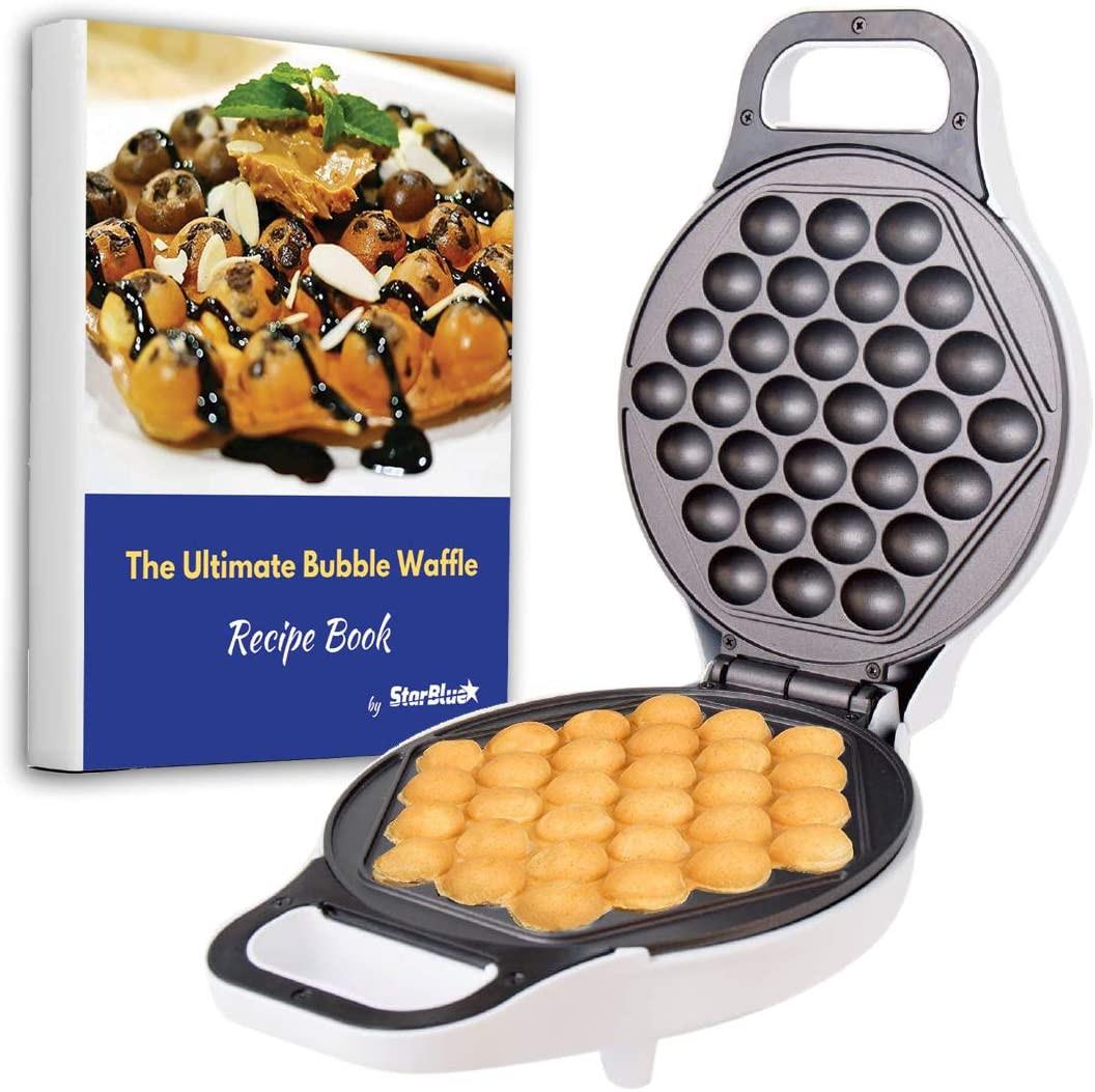 Hong Kong Bubble Waffle Maker By Starblue With Bonus Recipe E-book -