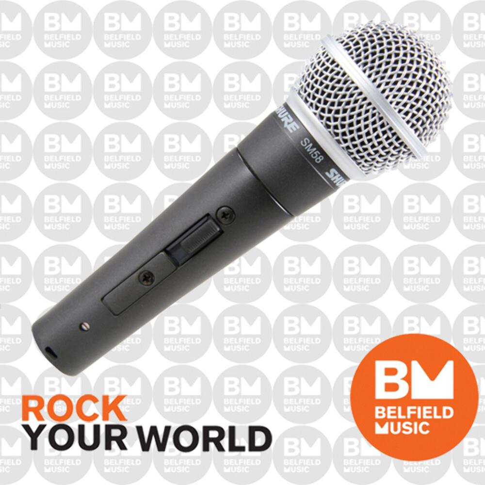 Shure Sm58s Microphone Dynamic Vocal Mic W/ Switch - Sm-58s - Brand