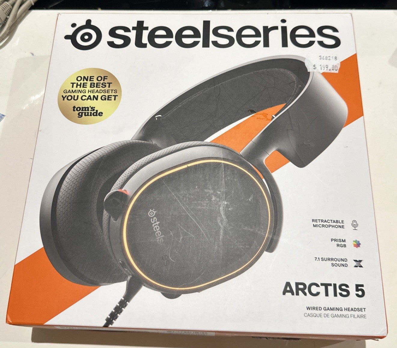 Steelseries-arctis 5 Wired Dts7.1 Headphone Surround Rgb Gaming