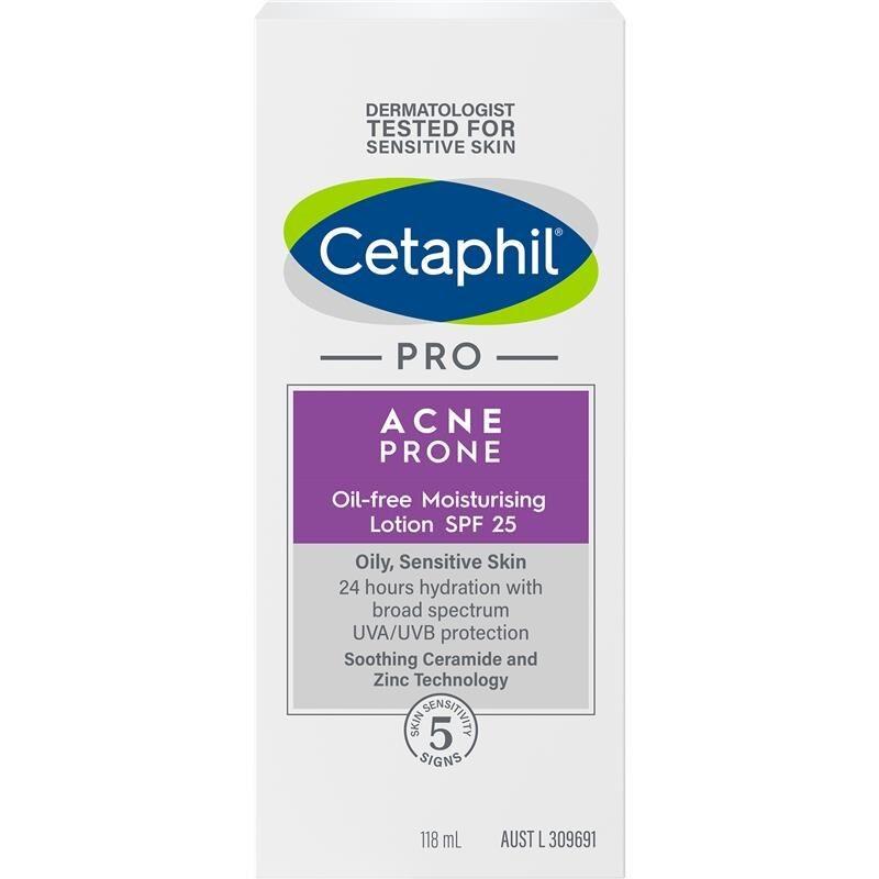 Cetaphil Pro Acne Prone Moisturising Lotion Spf25 118ml