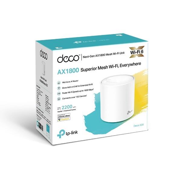 Tp-link Deco X20(1-pack) Deco X20 (1-pack)ax1800 Whole Home Mesh Wi-fi