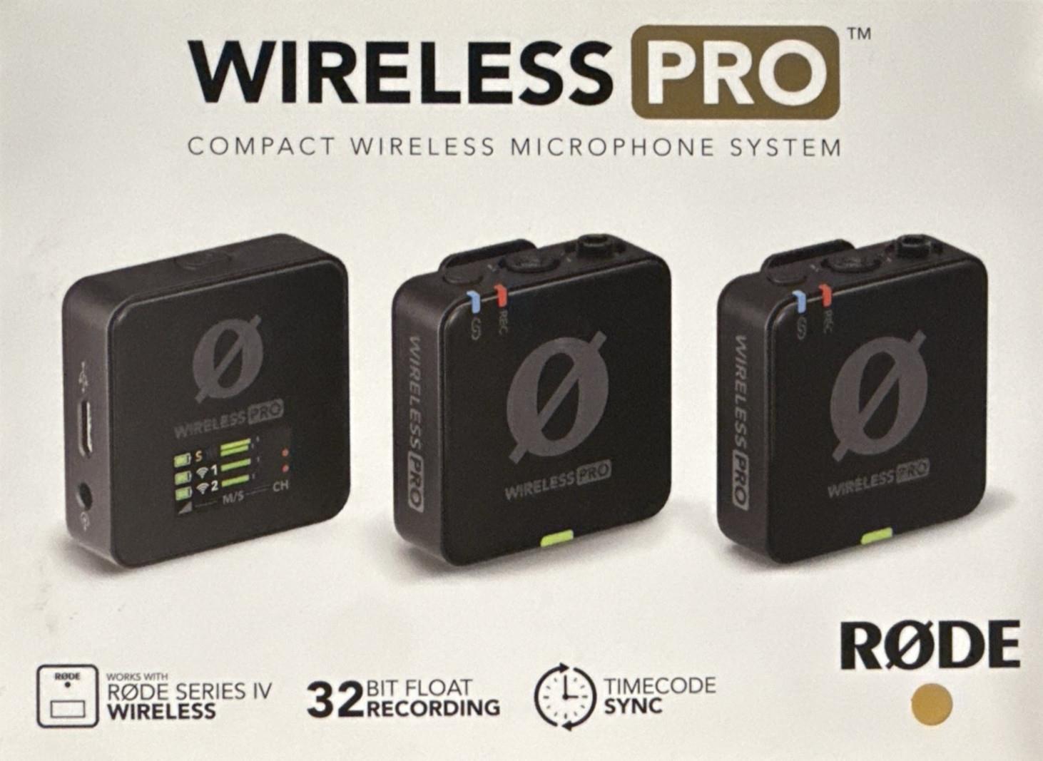 Rode Wireless Pro Compact Wireless Microphone System Dual Channel -