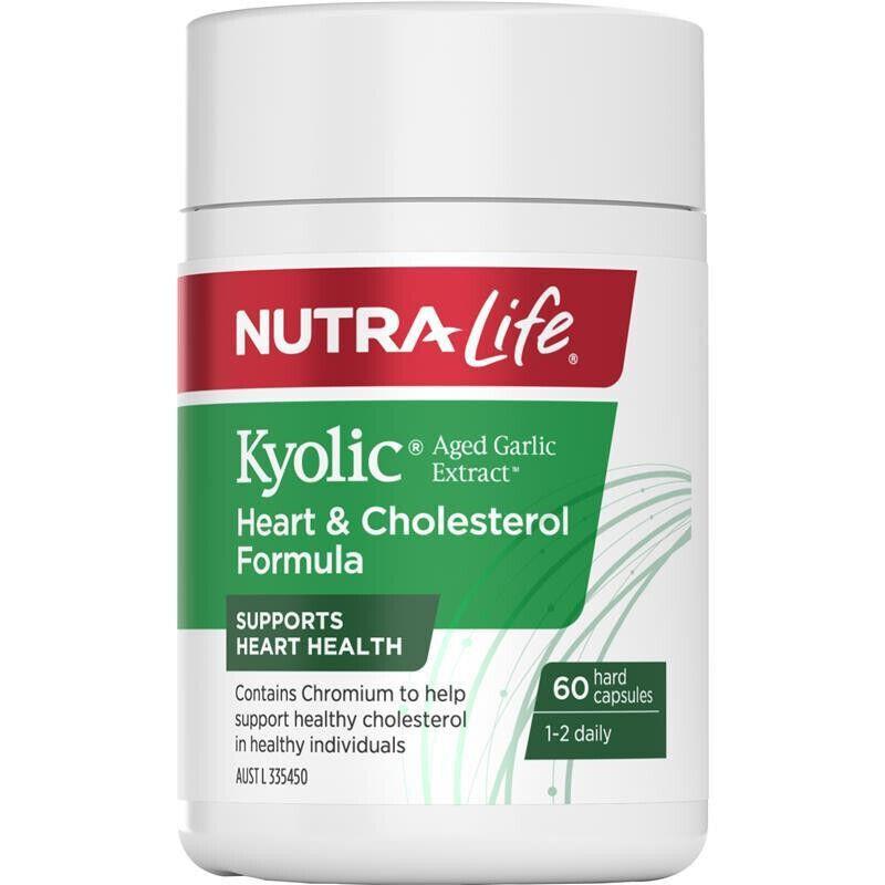 Nutra Life Kyolic Aged Garlic Extract Heart & Cholesterol Formula 60
