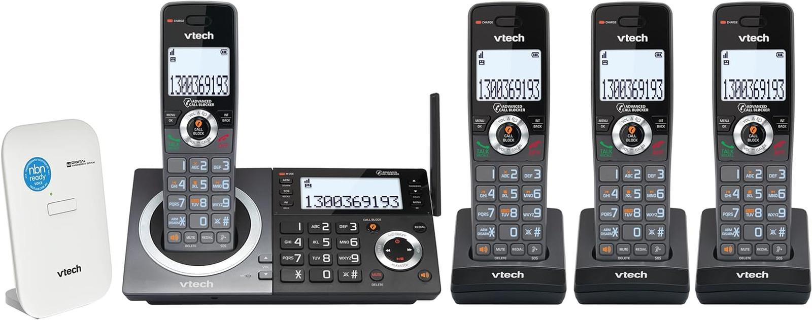 Vtech Executive Dual Keypad Cordless Bundle - Nbn Ready Phone System -
