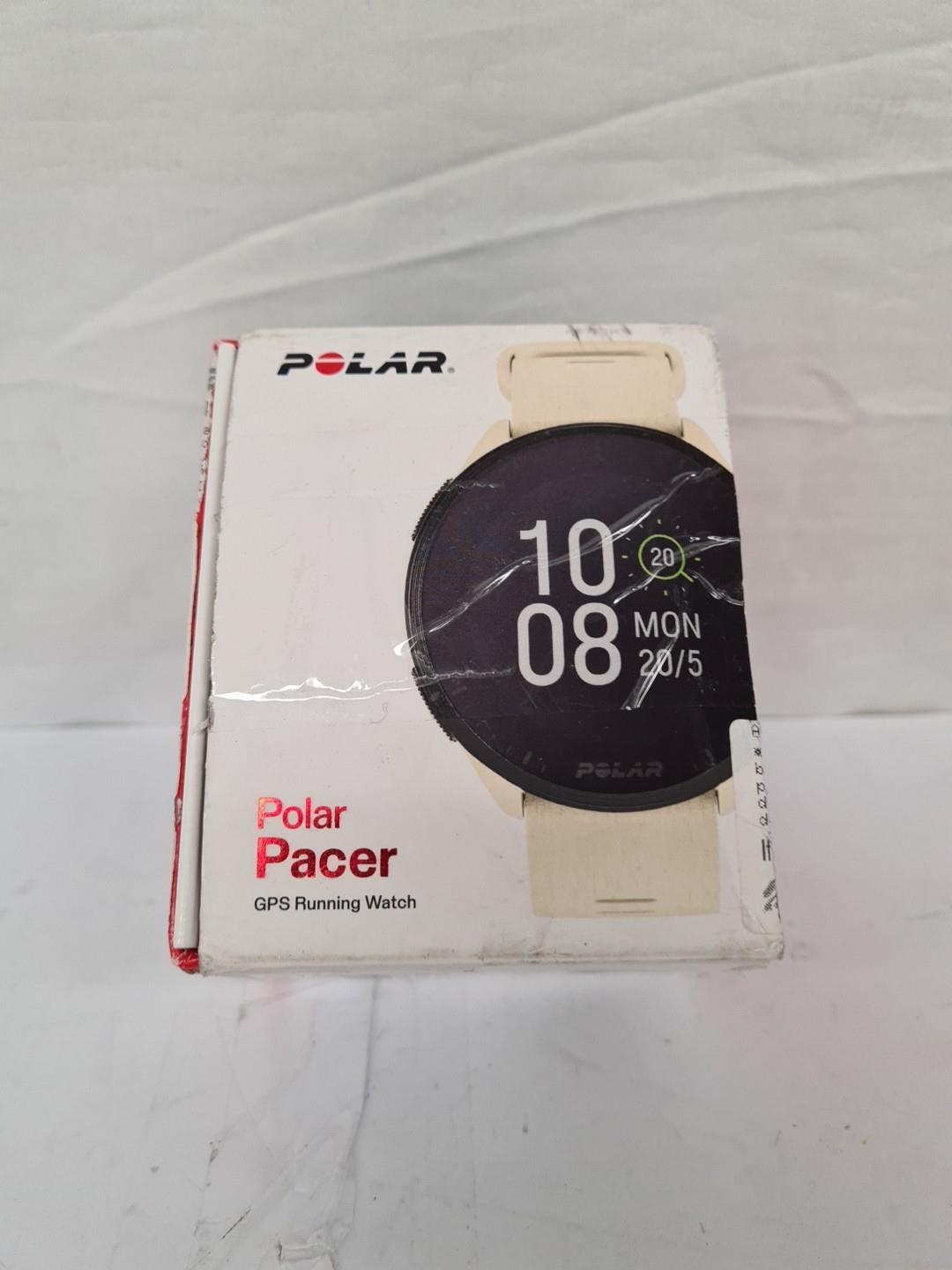 Faulty Polar Pacer Gps Running Watch - Cloud White - B-grade (free