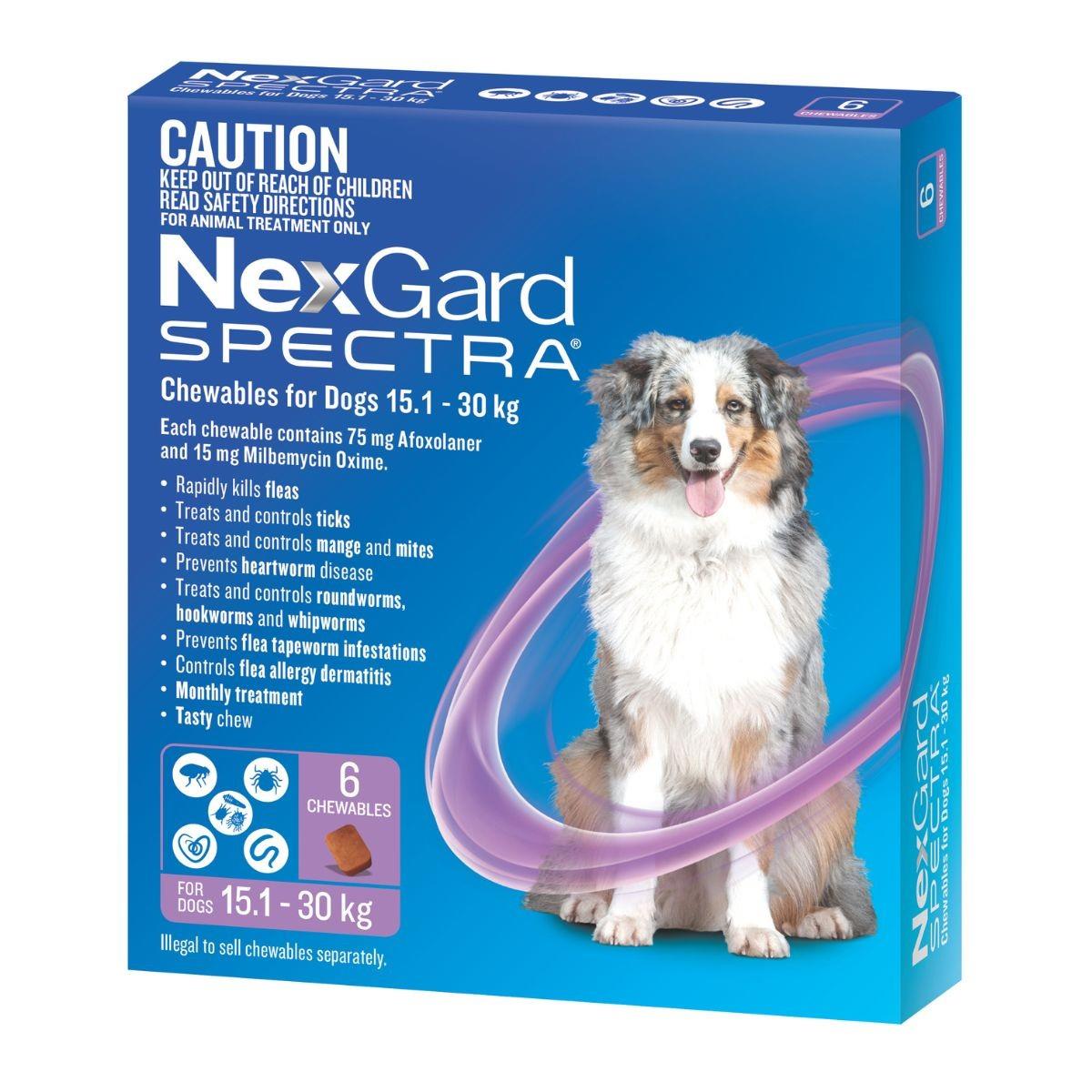 Nexgard Spectra Dogs 15.1-30kg 6pk