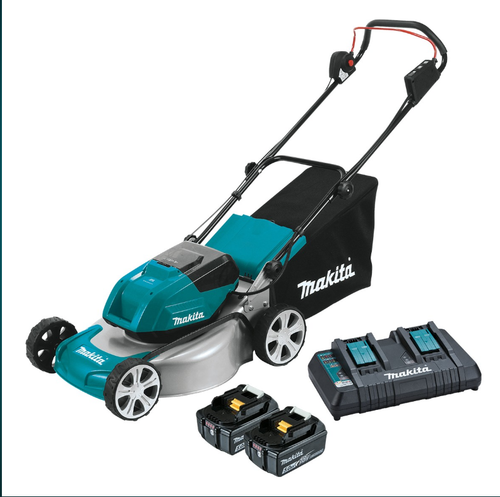 Makita 18vx2 Brushless Lawn Mower 460mm Kit - Dlm464pt2