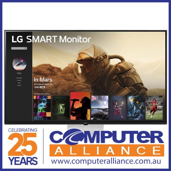 43" Lg 43sq700s-w 4k Ips Smart Monitor With Webos And Speakers