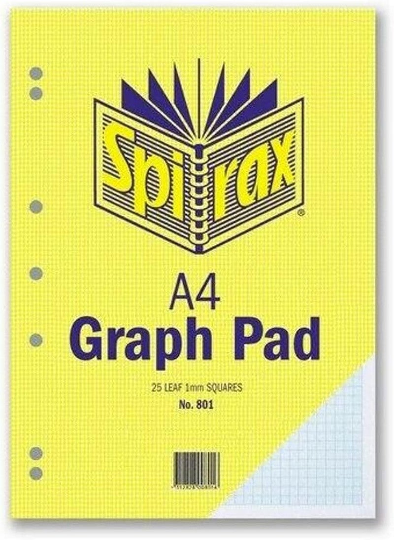 Spirax 801 Graph Pad, 25 Leaf, 1 Mm