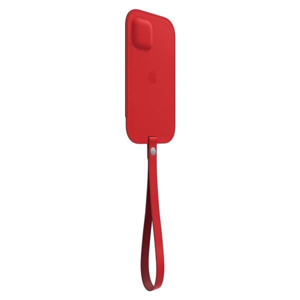 Apple Iphone 12 Pro Max Leather Sleeve With Magsafe - Scarlet