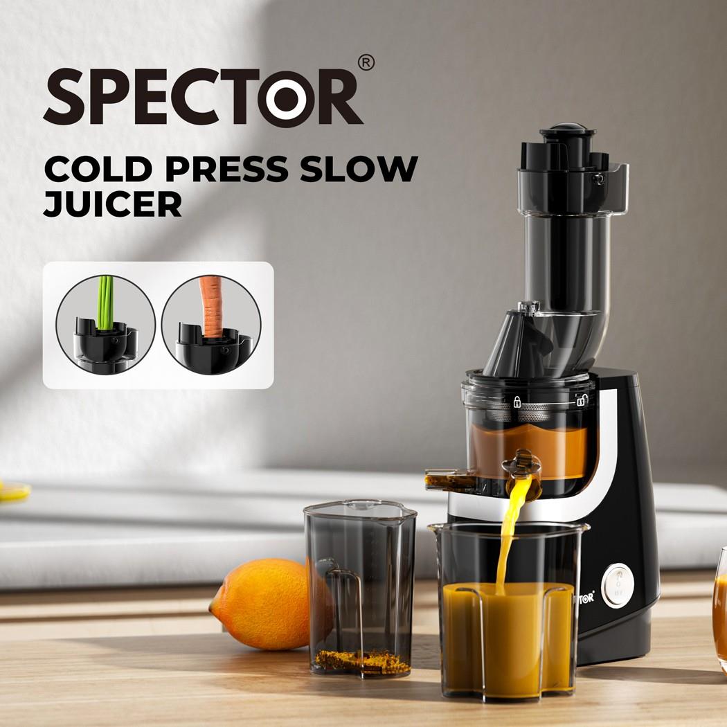 Spector Slow Juicer Cold Press Whole Fruit Juice Extractor Vegetable